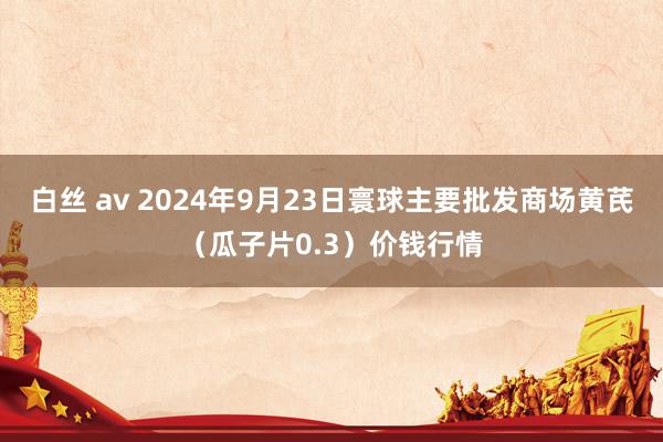 白丝 av 2024年9月23日寰球主要批发商场黄芪（瓜子片0.3）价钱行情