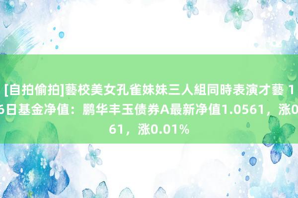 [自拍偷拍]藝校美女孔雀妹妹三人組同時表演才藝 10月16日基金净值：鹏华丰玉债券A最新净值1.0561，涨0.01%