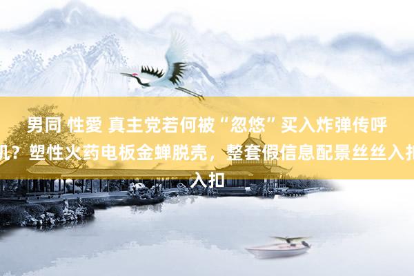 男同 性愛 真主党若何被“忽悠”买入炸弹传呼机？塑性火药电板金蝉脱壳，整套假信息配景丝丝入扣