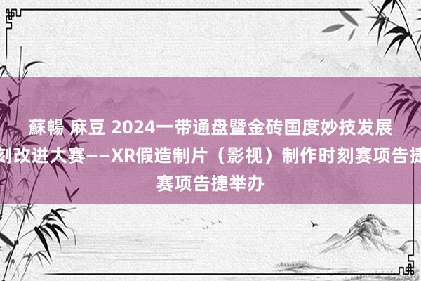 蘇暢 麻豆 2024一带通盘暨金砖国度妙技发展与时刻改进大赛——XR假造制片（影视）制作时刻赛项告捷举办