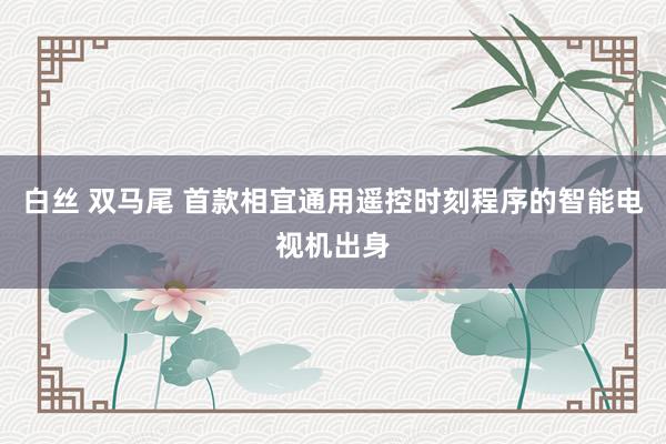 白丝 双马尾 首款相宜通用遥控时刻程序的智能电视机出身