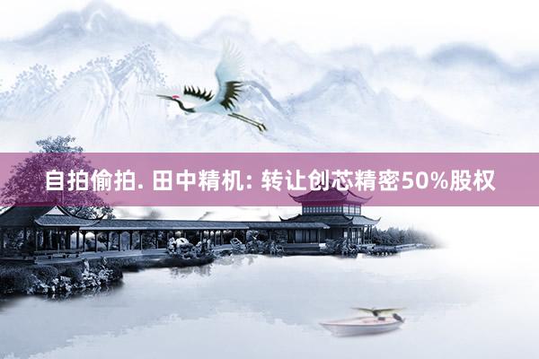 自拍偷拍. 田中精机: 转让创芯精密50%股权