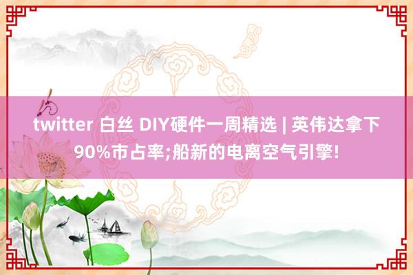 twitter 白丝 DIY硬件一周精选 | 英伟达拿下90%市占率;船新的电离空气引擎!